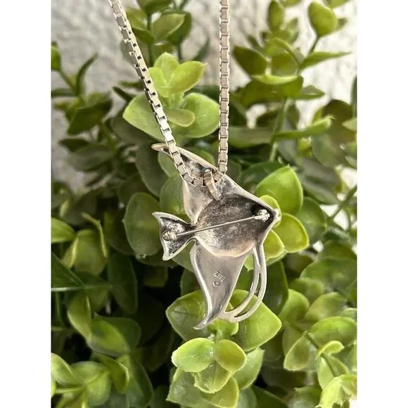 James Avery 925 Angel Fish Pendant/Brooch on 925 Chain